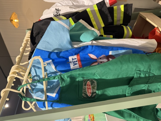 The dress-up costume rail